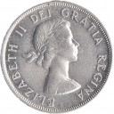CANADA dollaro in argento Canoa 1960 BB+